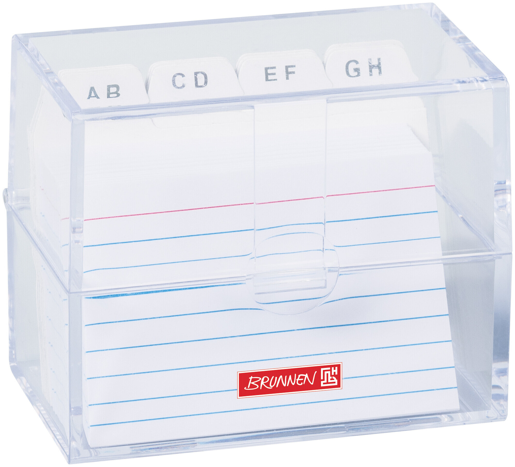 Image of Brunnen Karteibox A8 transparent