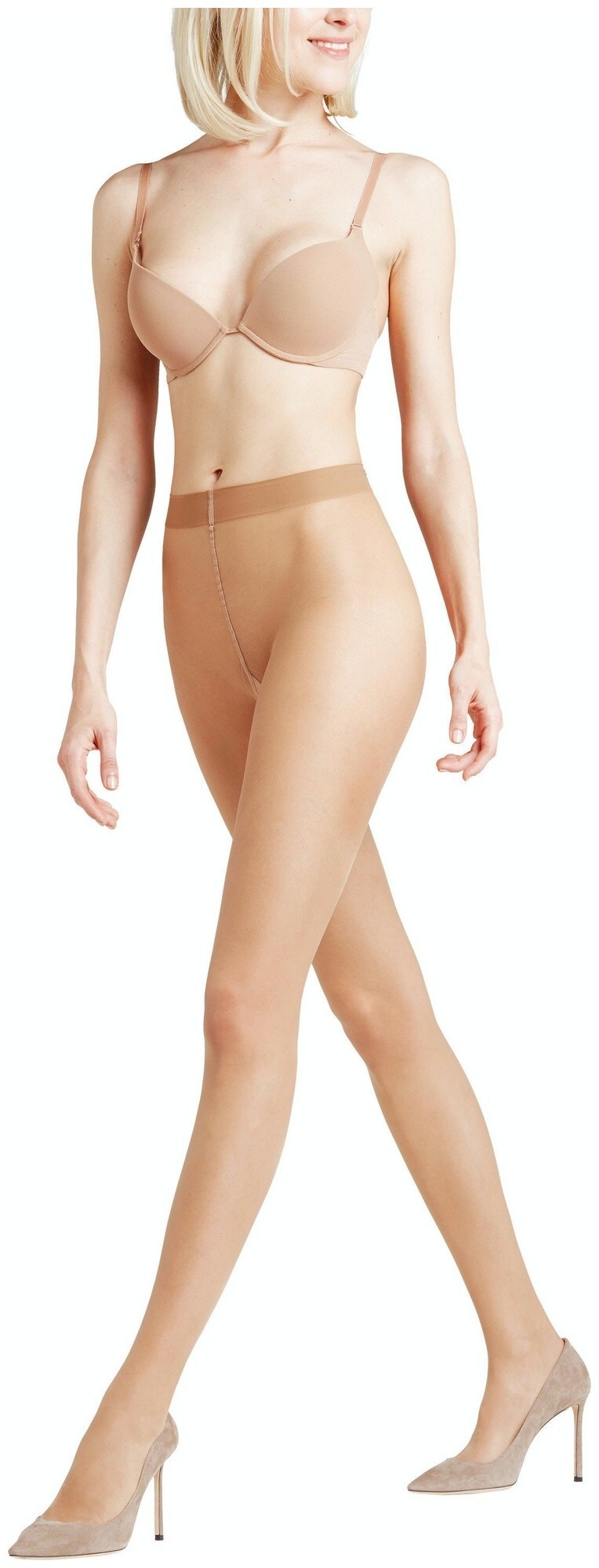 Image of Falke Seidenglatt 15 DEN Damen Strumpfhose powder (4169) S