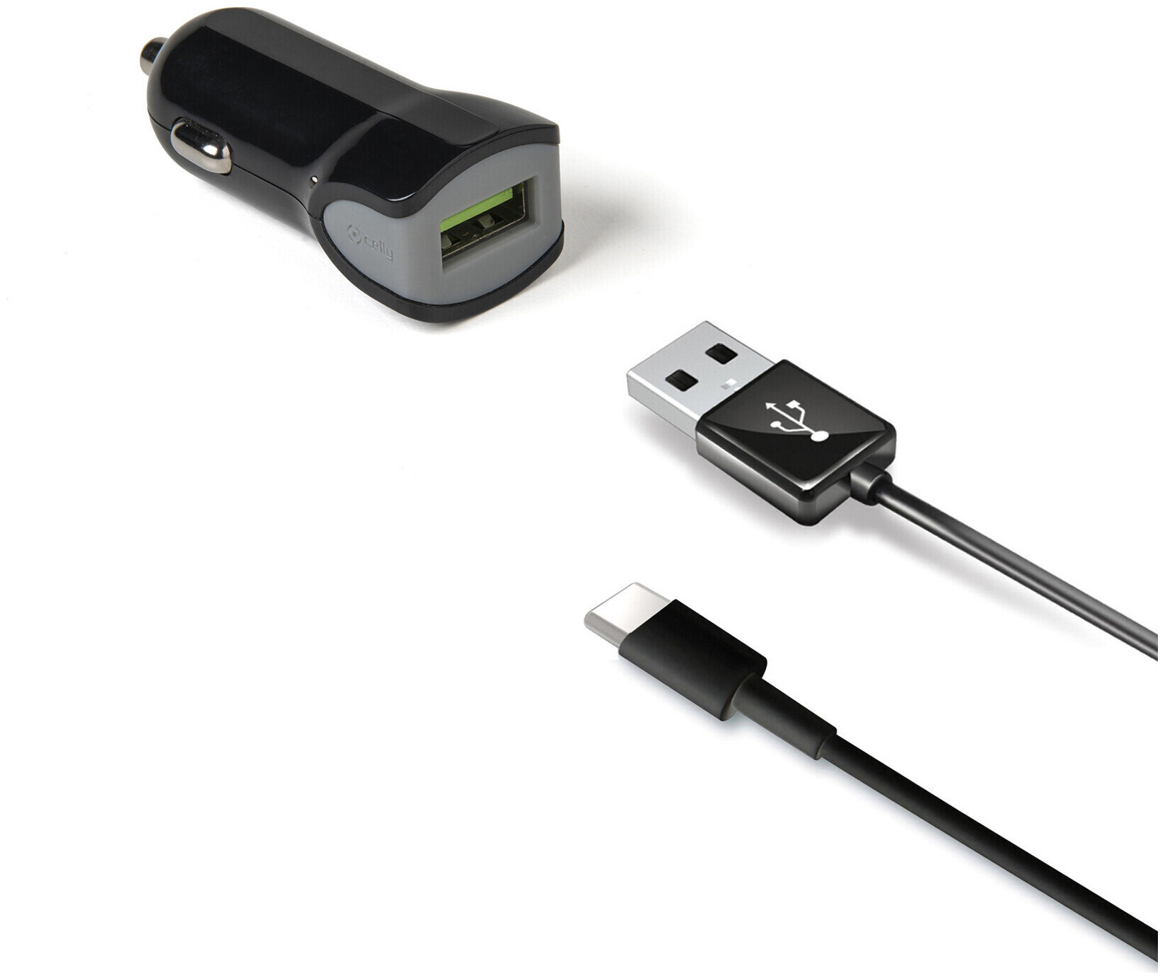 Image of Celly Kit Autoladegerät USB Turbo Typ-C Kabel