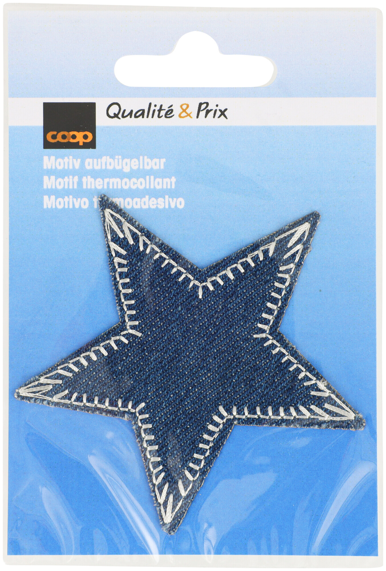 Image of Coop Applikation Stern Jeans mittelblau