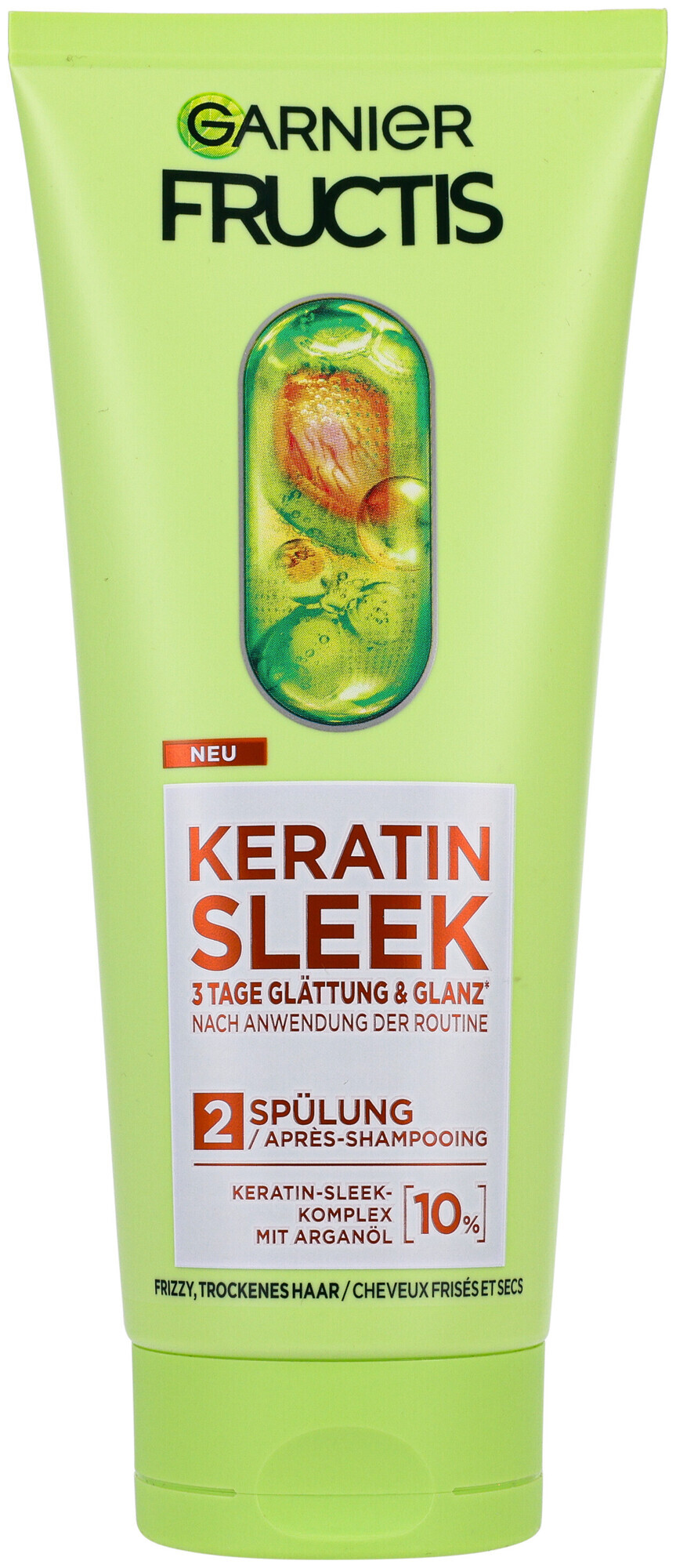 Image of Garnier Fructis Keratin Sleek Spülung, 200ml