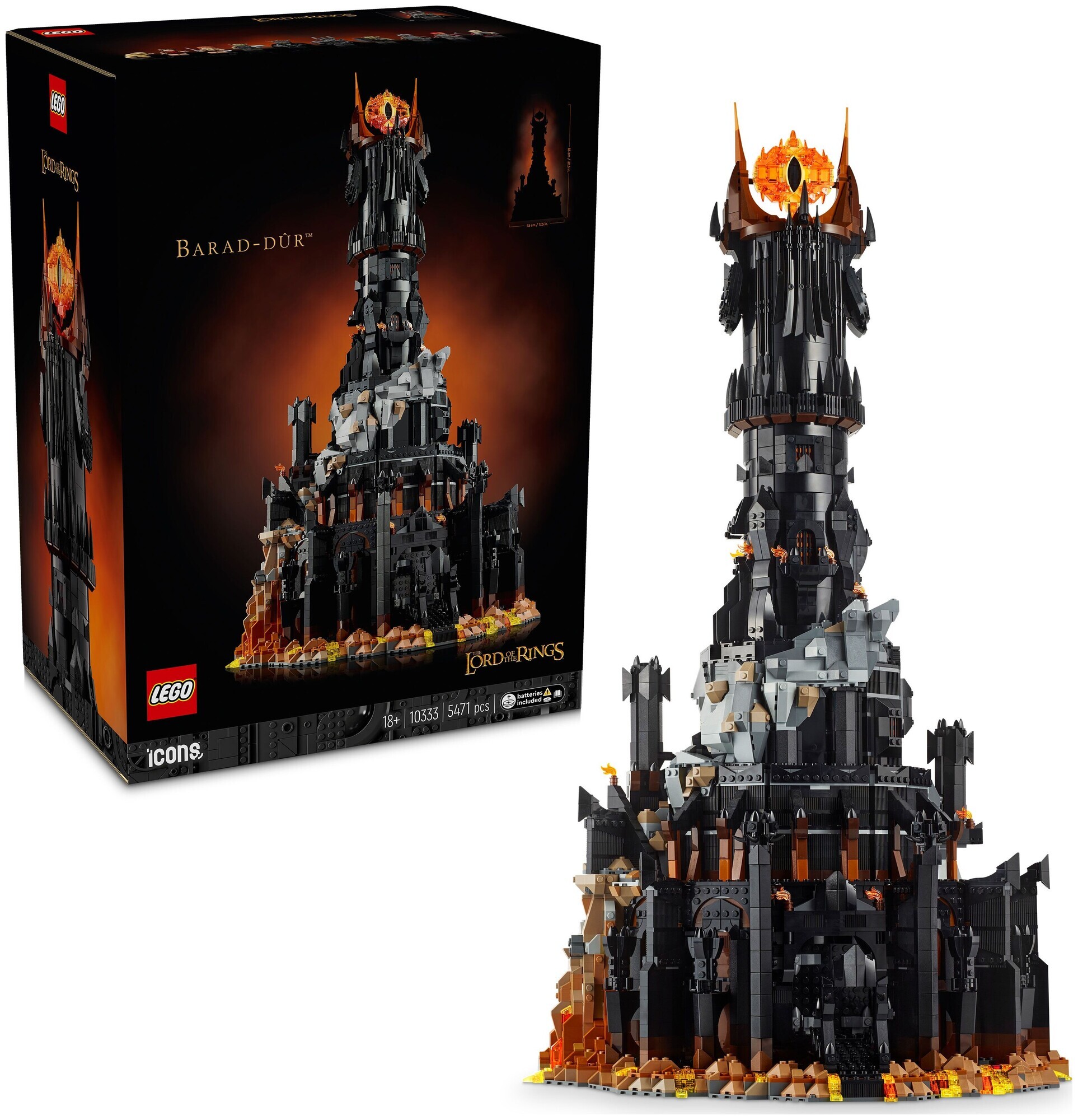 Lego 10333 Icons Der Herr der Ringe: Barad-dûr (Lego Rare Set)