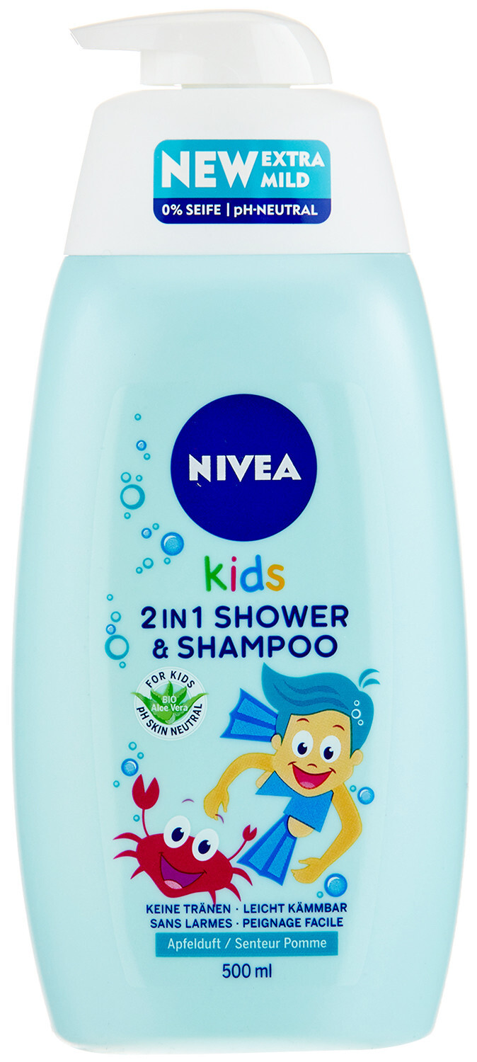 Image of Nivea Kids 2in1 Shower & Shampoo Apfelduft