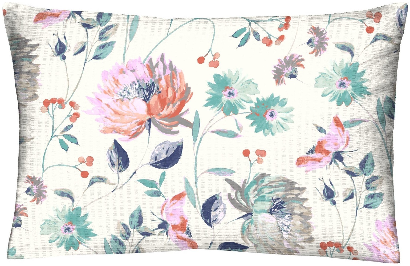 Image of Home Fashion Kopfkissenbezug Blumen 65x100 cm