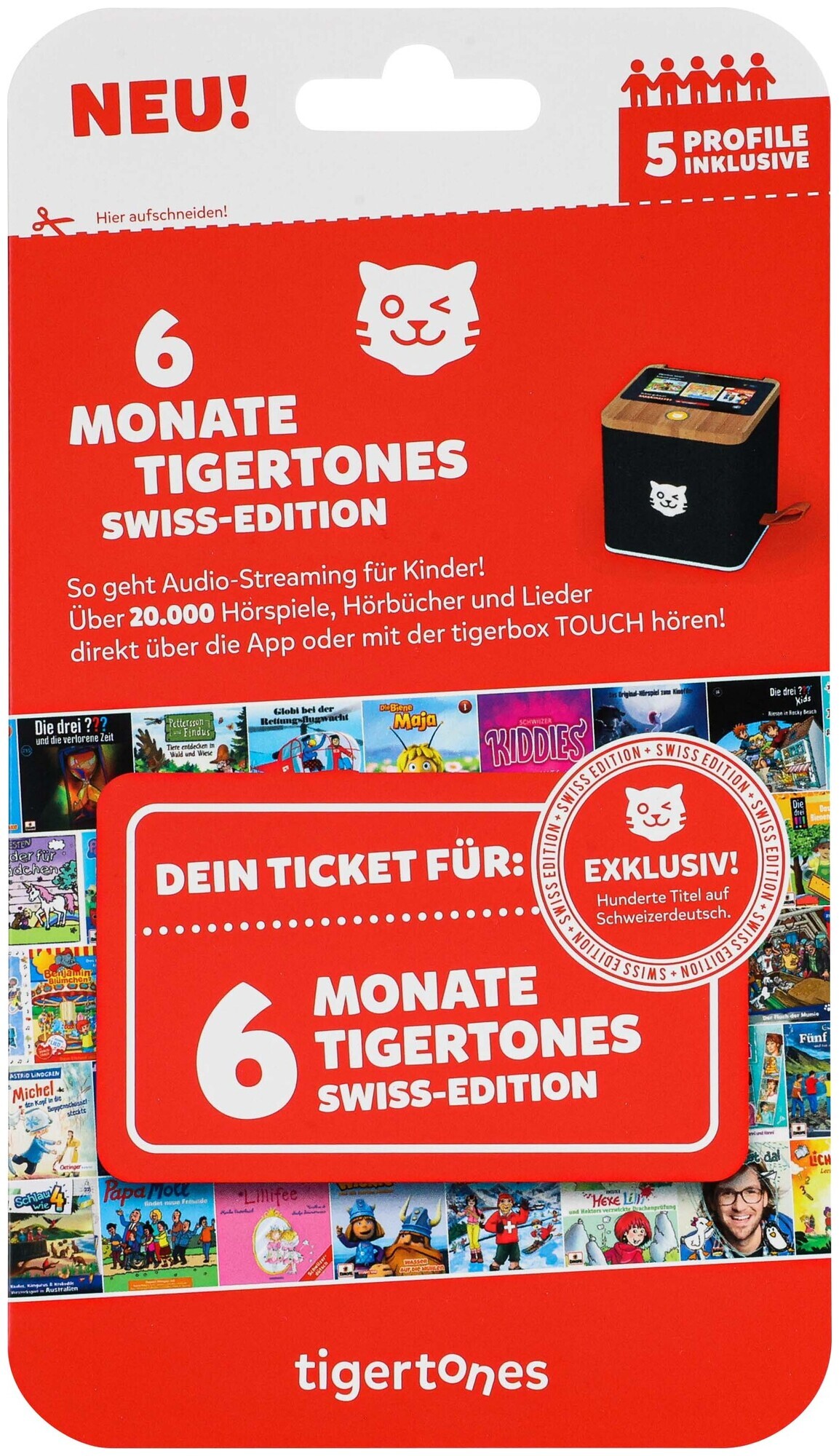 tigermedia tigertones - Ticket 6 Monate Swiss-Editi