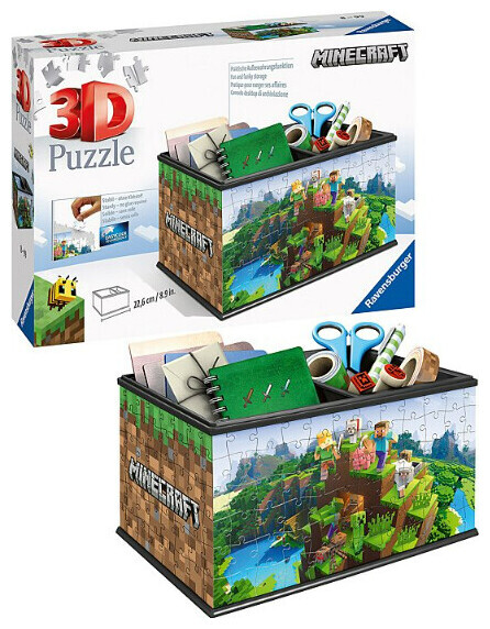 Image of Ravensburger 3D Puzzle: Aufbewahrungsbox Minecraft