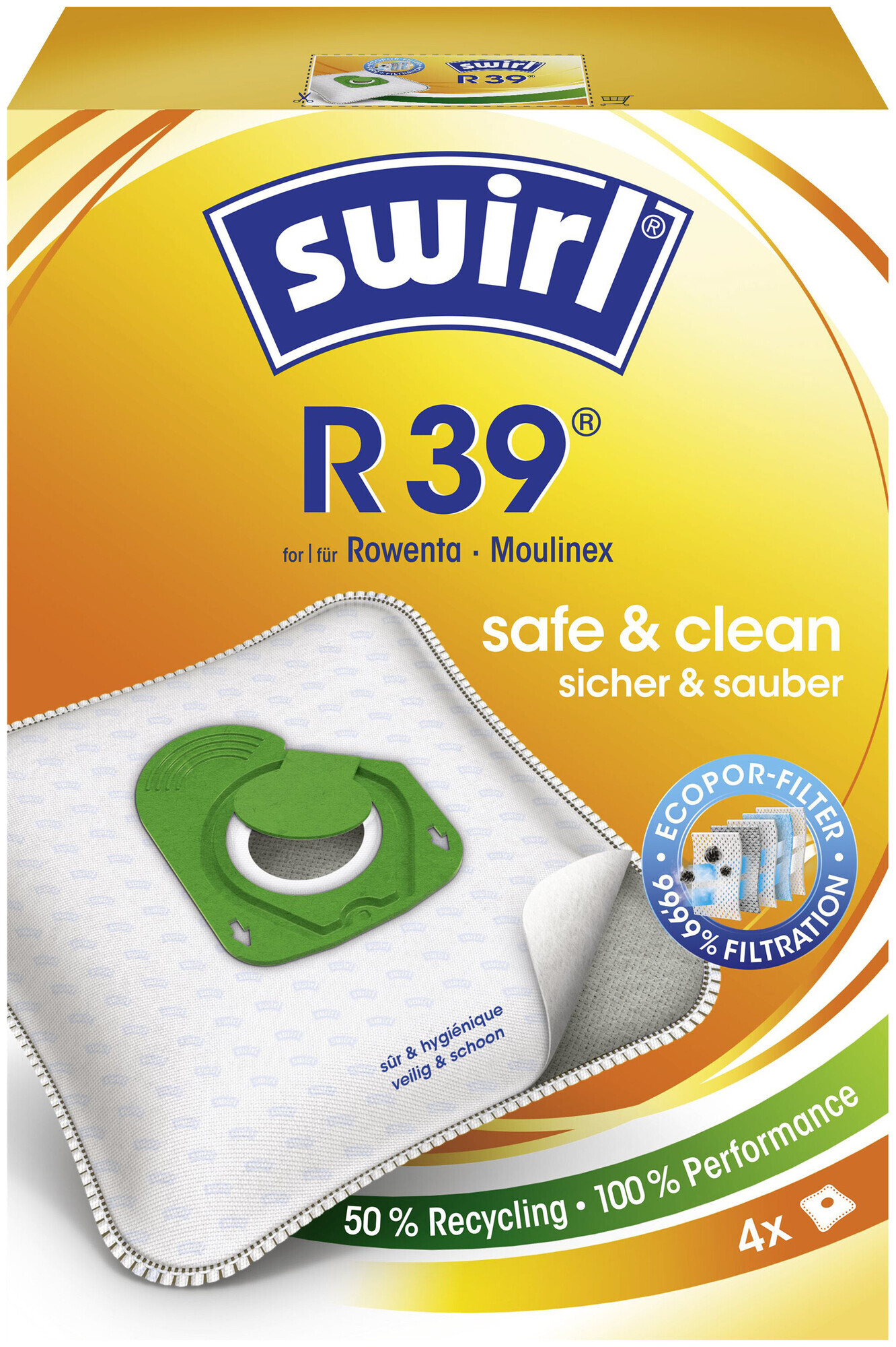 Image of Swirl Staubfilterbeutel R39 MicroPor Plus AirSpace
