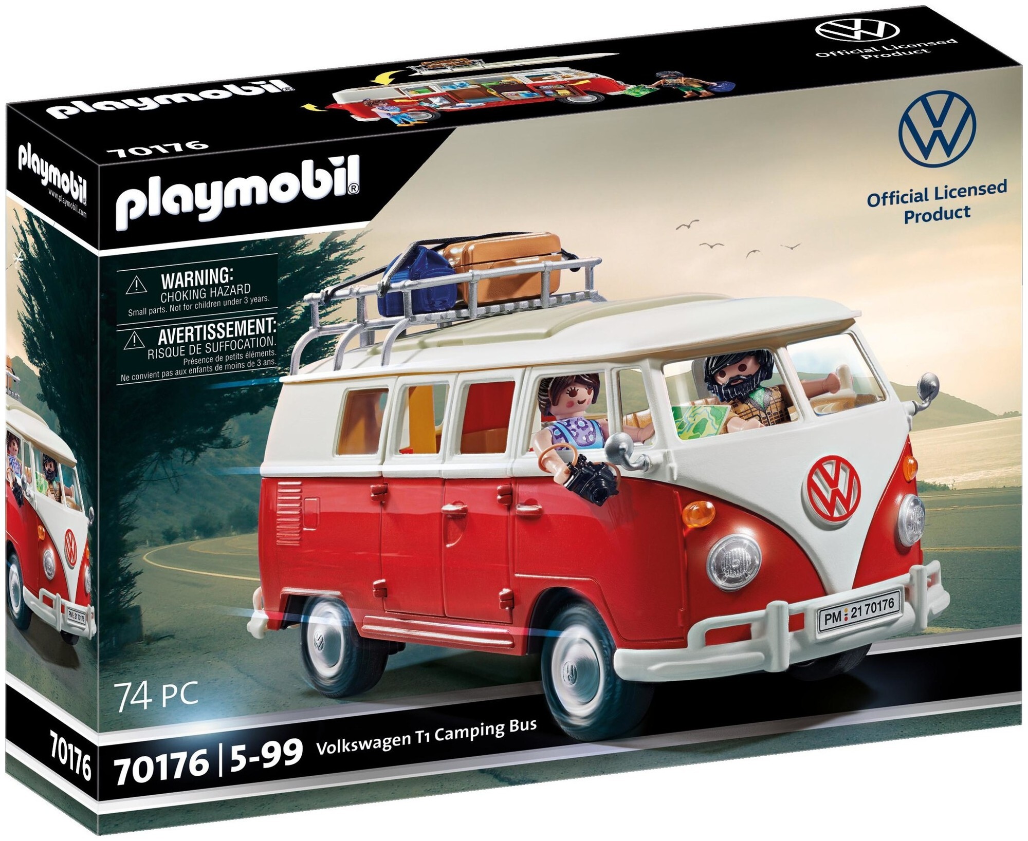 Image of Playmobil Volkswagen T1 Camping Bus (70176) 5-99 Jahre