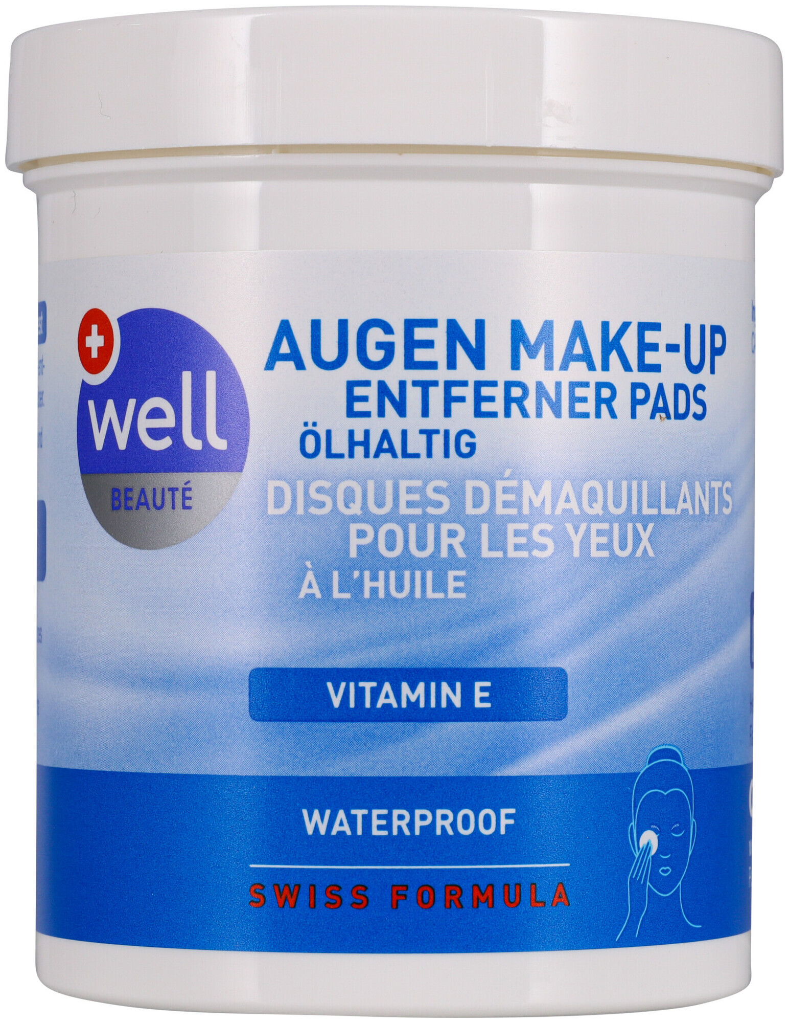 Image of well Augenmake-up Entferner Pad ölhaltig 60 Stück