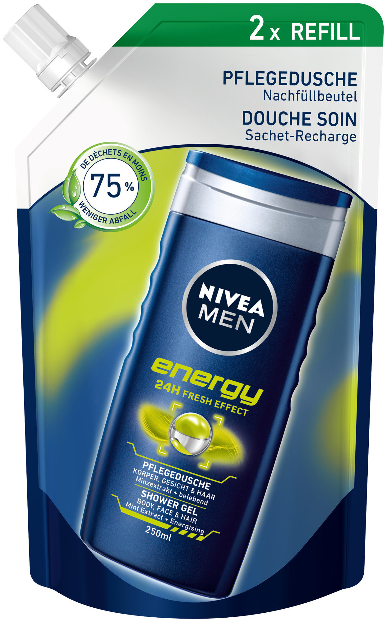 Image of Nivea Men Pflegedusche Energy Refill