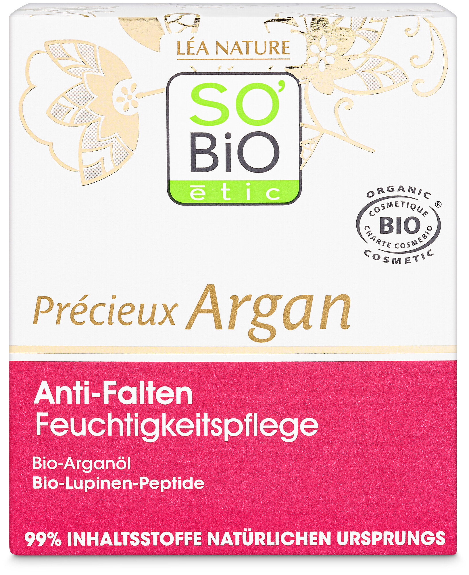 Image of LEA Nature So’bio Etic SO BiO étic Précieux Argan Anti-Falten Feuchtigkeitspflege Bio-Arganöl 50Ml