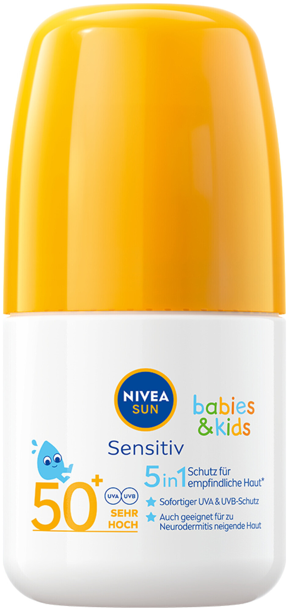Image of Nivea Babies & Kids Sensitive Protect Roll-on LSF 50+ (50 ml)