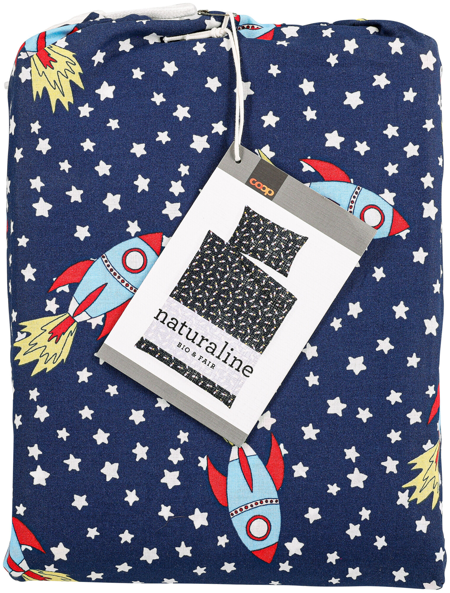 Image of Naturaline Textil Naturaline Bettwäschegarnitur Rakete 160x210/65x100 cm