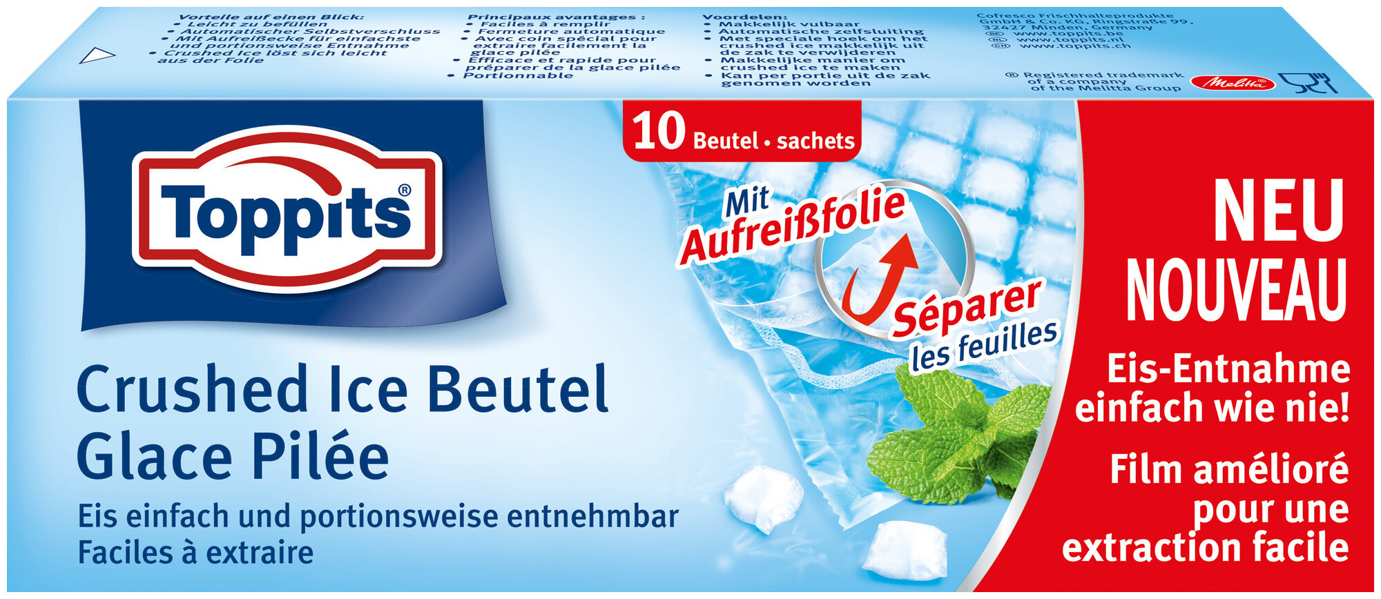 Image of Toppits Crushed Ice Beutel 10 Stück