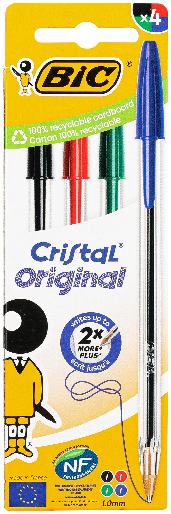 Image of Bic Cristal Original Kugelschreiber 4 Stück