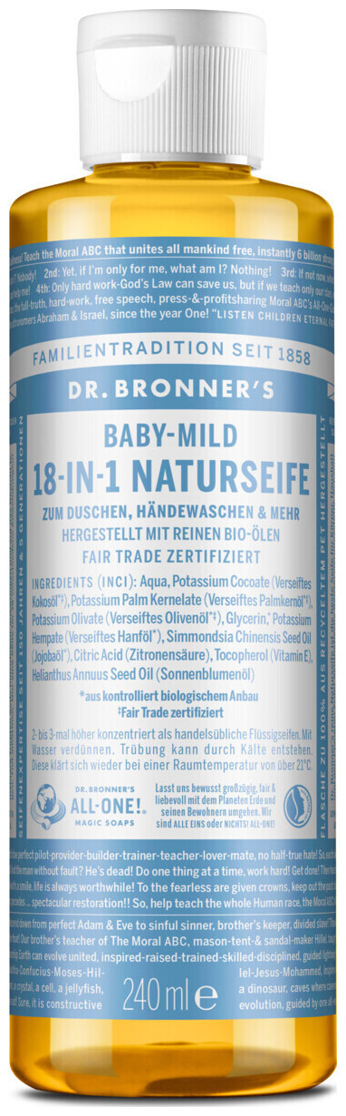 Image of Dr. Bronner's BIO Naturseife Baby Mild 240ml