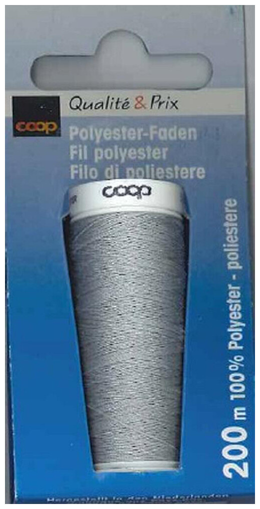 Image of Coop Polyester Faden 200m hellgrau 1441