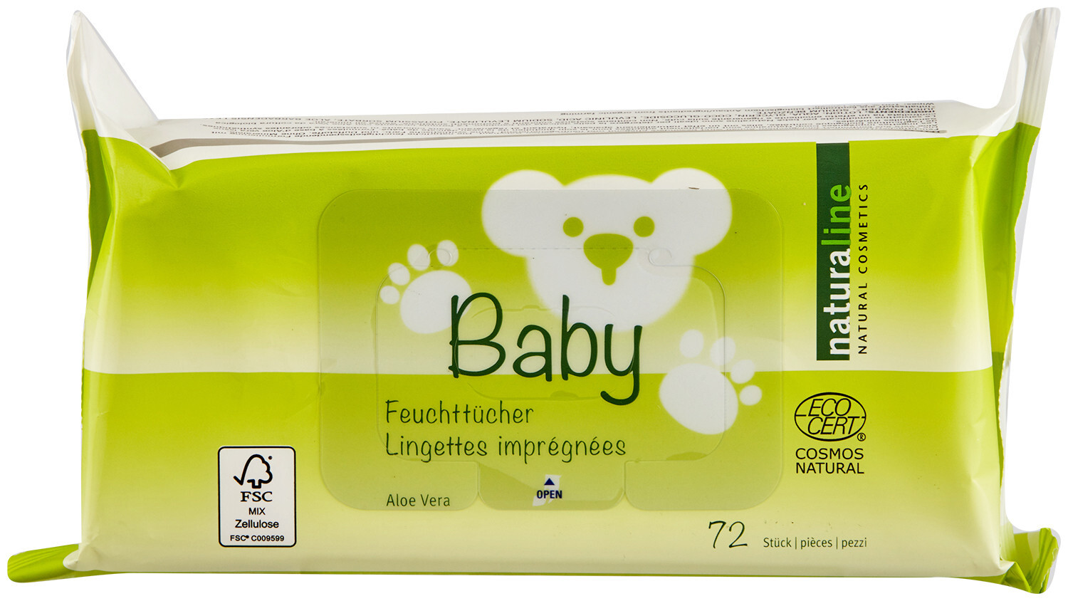 Image of Naturaline Cosmetics Naturaline Baby Feuchttücher