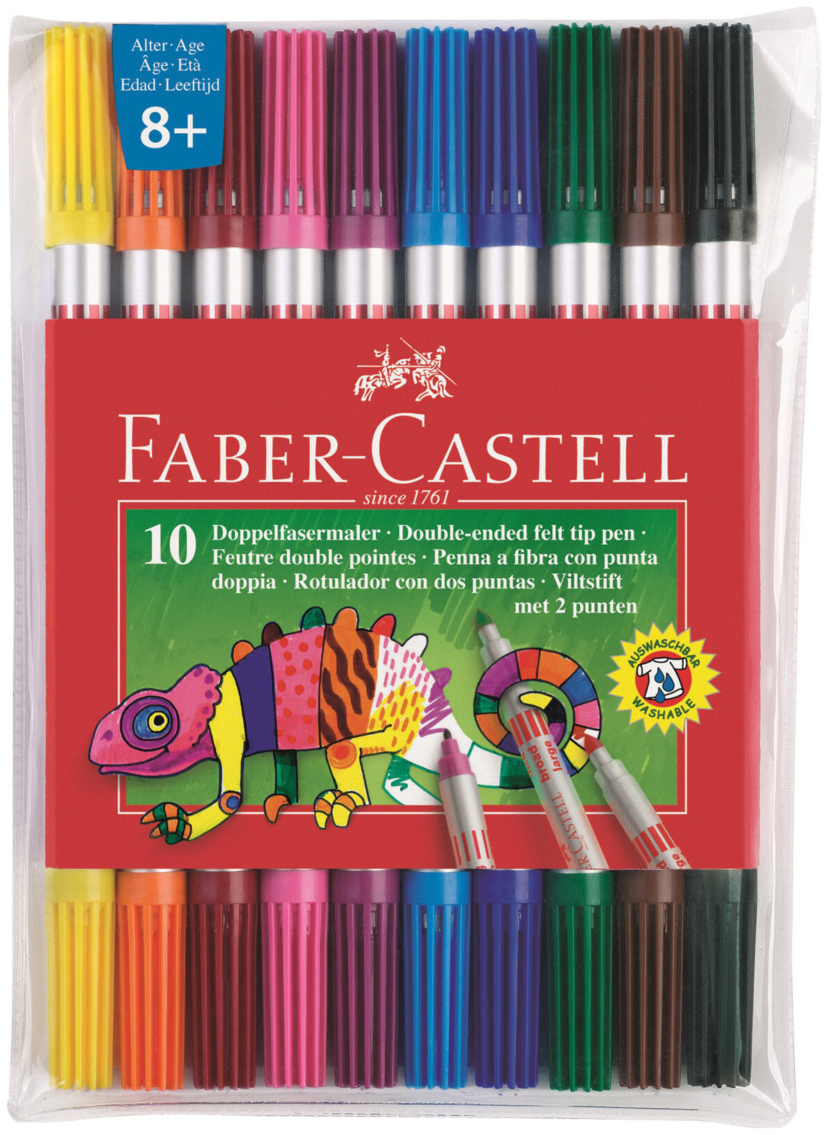 Image of Faber Castell Faber-Castell Filzstift (Blau, 10 Stück)