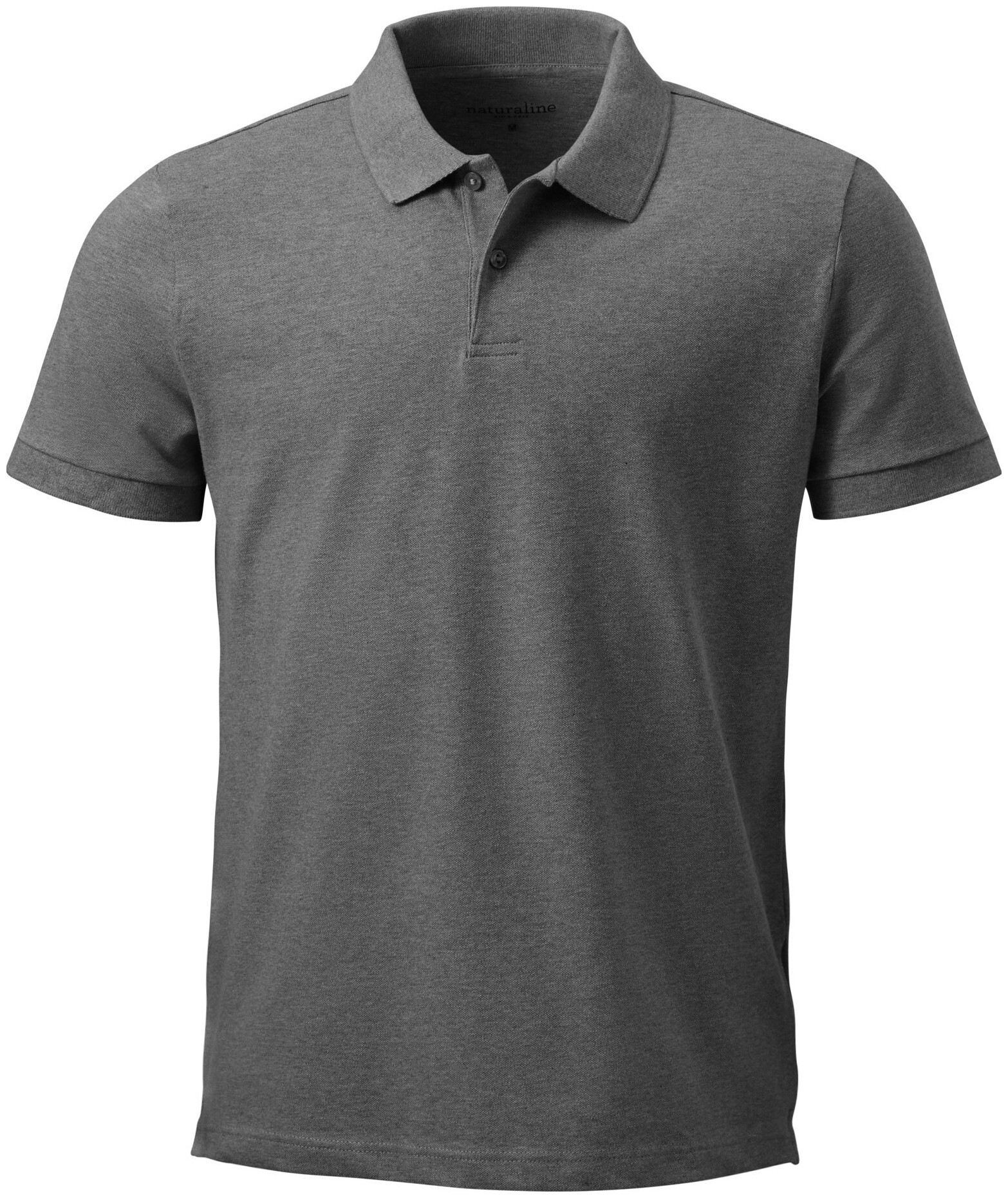 Naturaline Textil Naturaline Herren Poloshirt Kurzarm dunkelgrau L