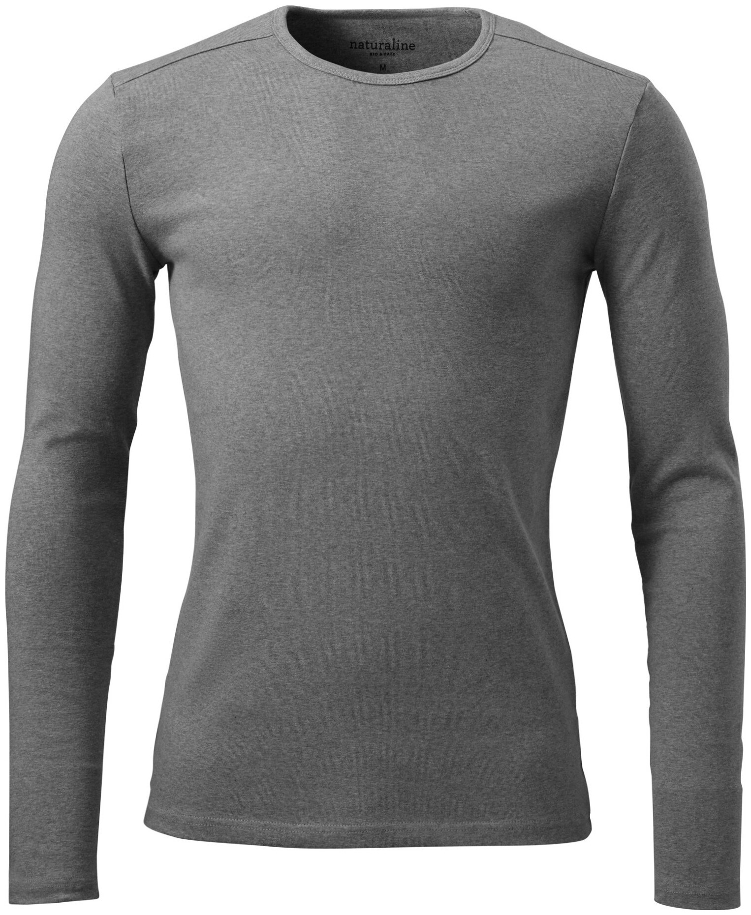 Naturaline Textil Naturaline t-shirt homme manches longue gris foncé XXL