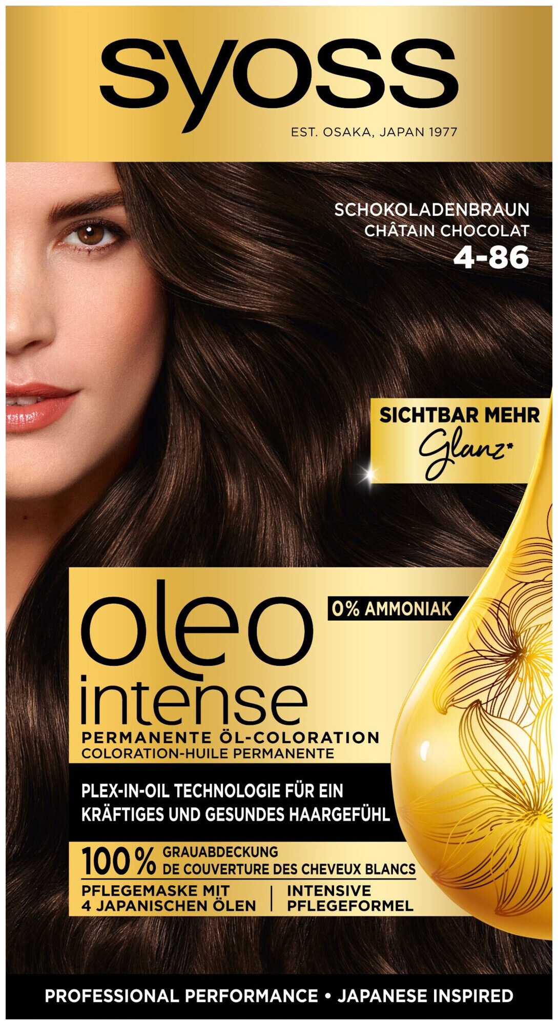 Image of Syoss Oleo Intense Permanente Öl-Coloration 4-86 Schokoladenbraun