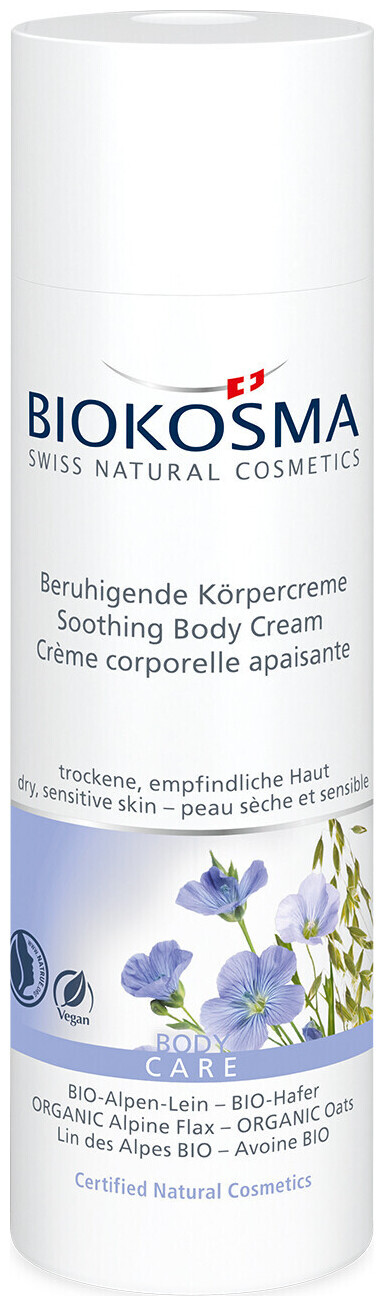 Image of Biokosma Beruhigende Körpercreme Bio-Alpen-Lein – Bio-Hafer