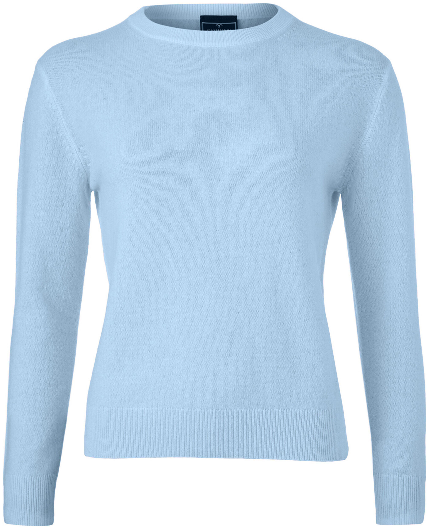 Cashmere Dames Pull en cachemire col R bleu clair XL