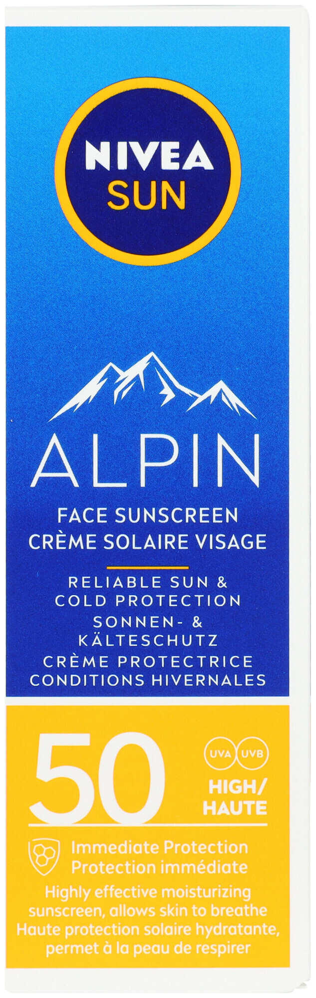 Image of Nivea Alpin Sonnencreme fürs Gesicht LSF 50 (50 ml)