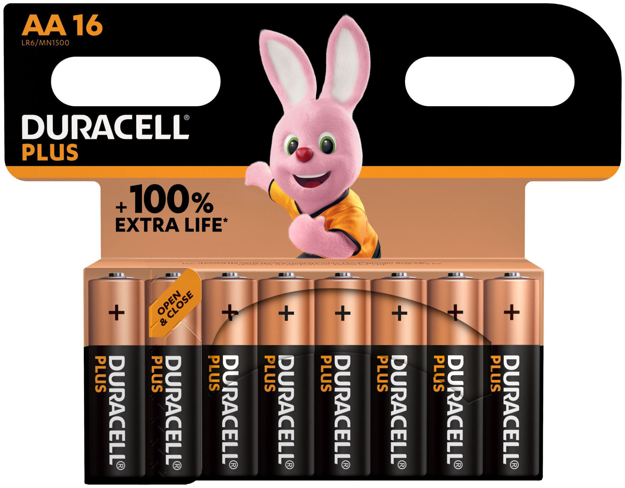 Piles Duracell Plus Aa/Lr6 16 pièces