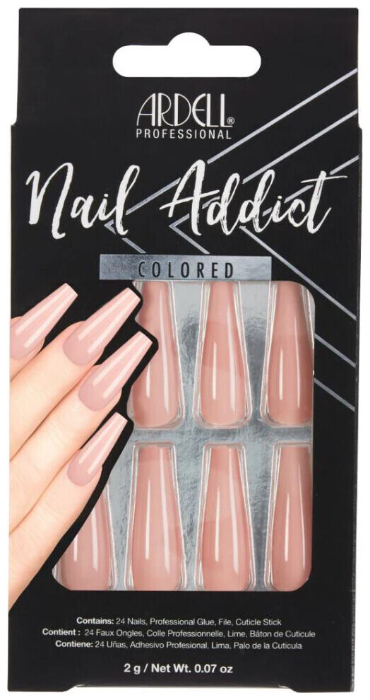Image of Ardell Nail Addict Colored Nude Pink