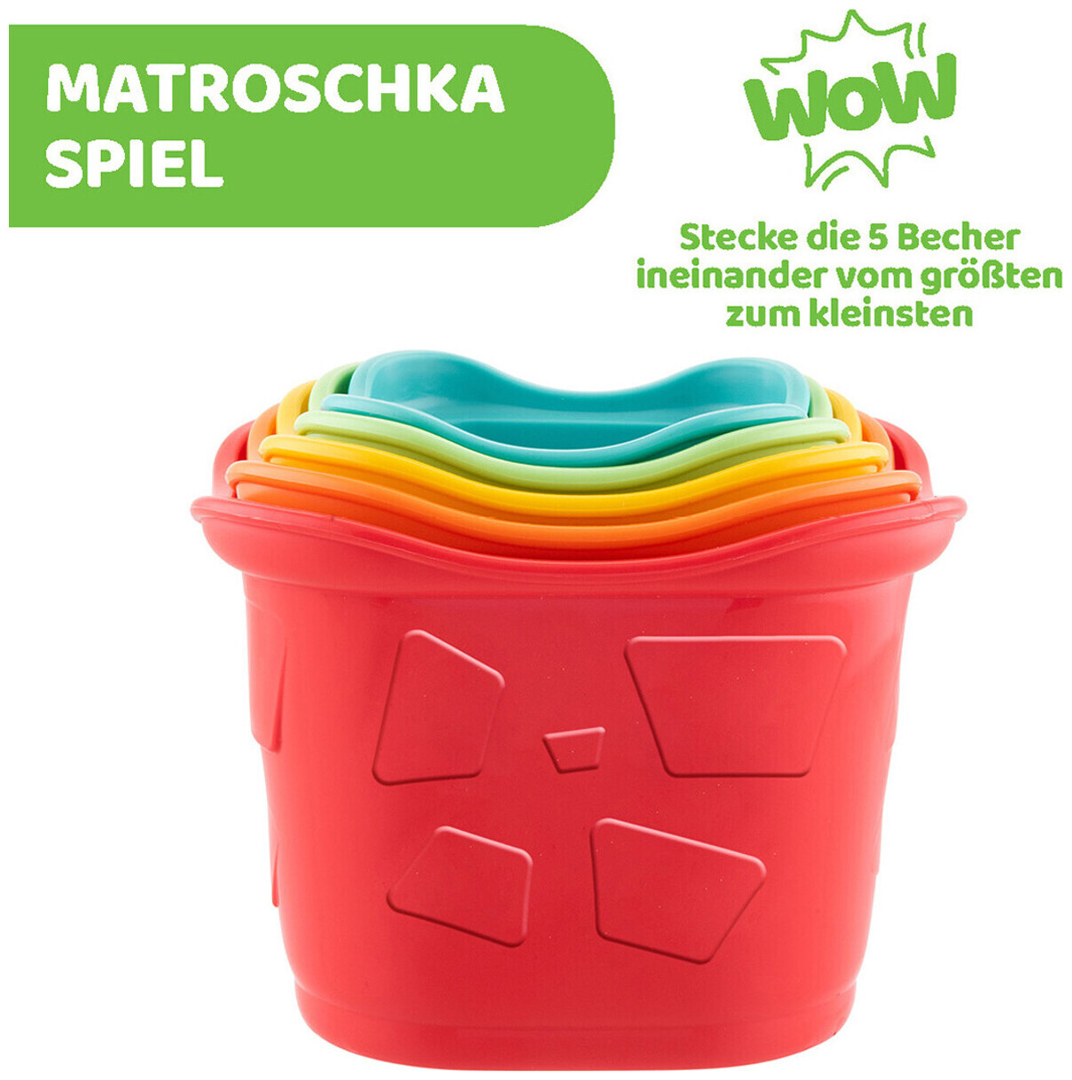 Image of Chicco 2 in 1 Stacking Cups Eco+