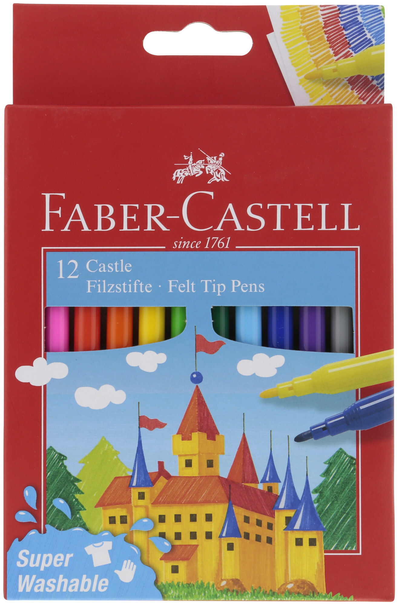 Image of Faber Castell Filzstift Castle 12er Kartonetui