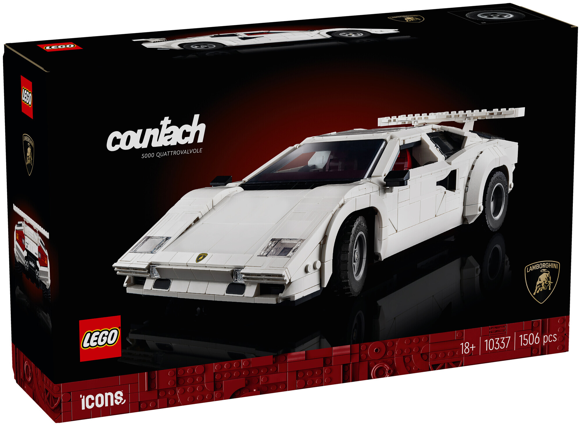 LEGO Icons Lamborghini Countach 5000 Quattrovalvole 10337