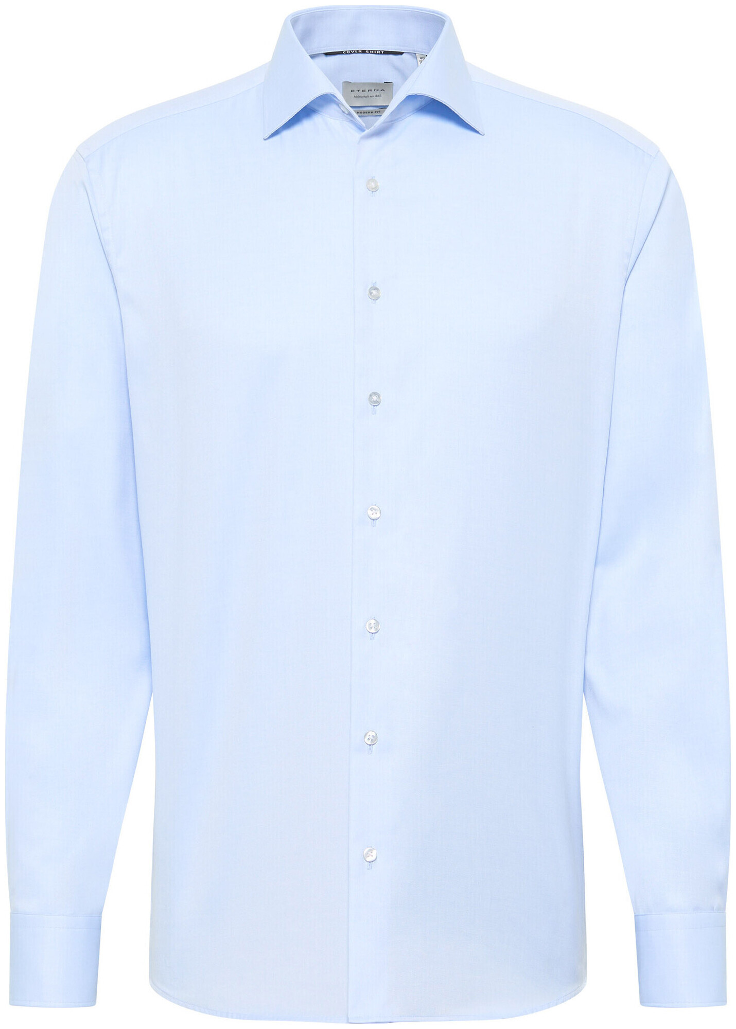 Image of Eterna Modern FIT Cover Shirt Twill Langarm hellblau 38