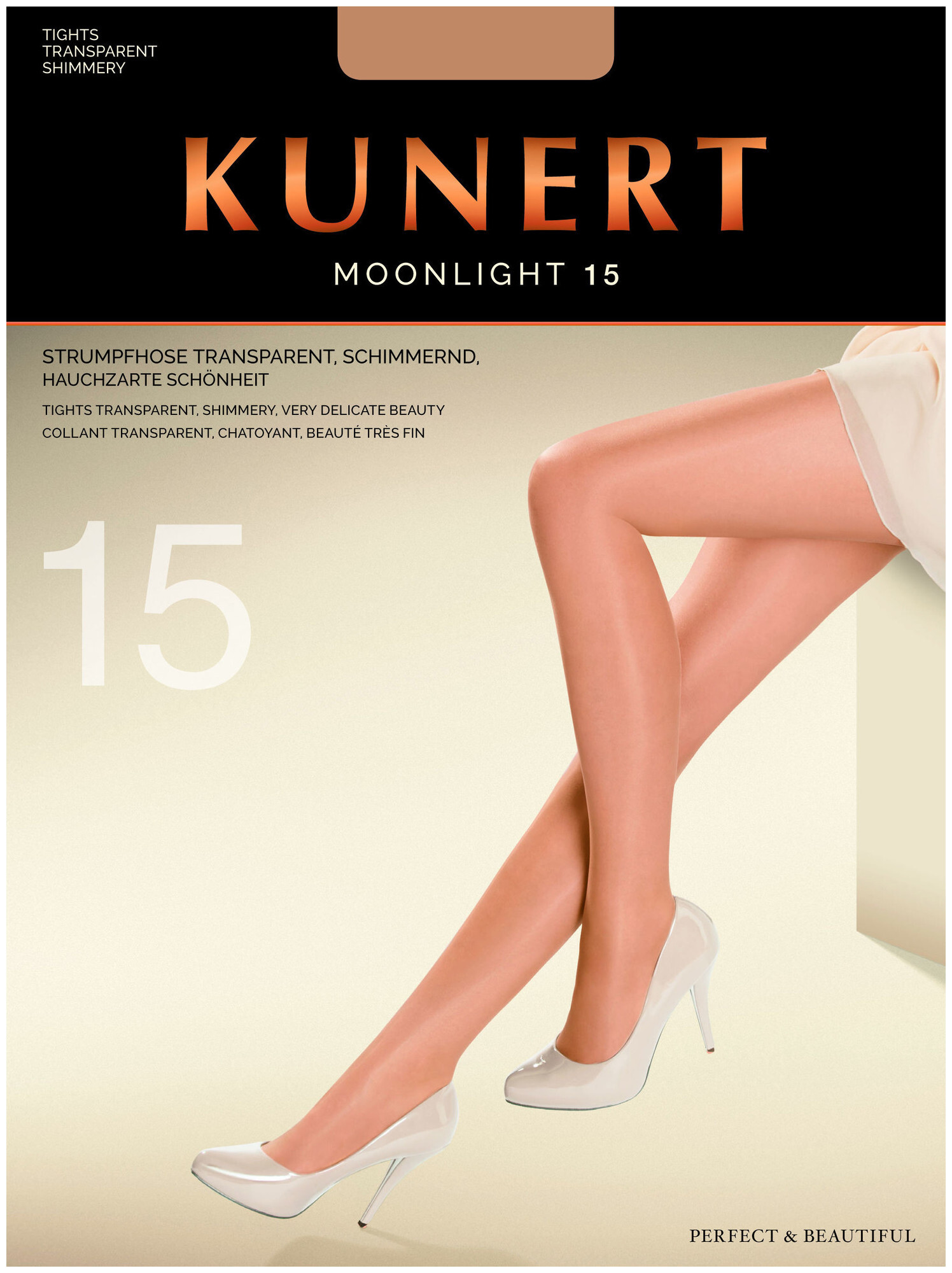 Image of Kunert Moonlight 15 Damen Fein Strumpfhosen Cashmere 42/44