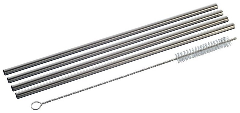 Image of Trinkhalme 4-er Set mit Bürste 21.5cm