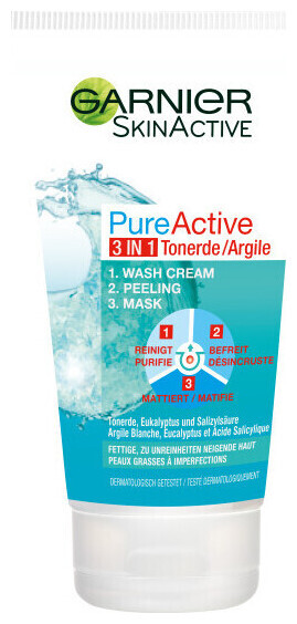 Gel douche 3 en 1 Garnier Pure active