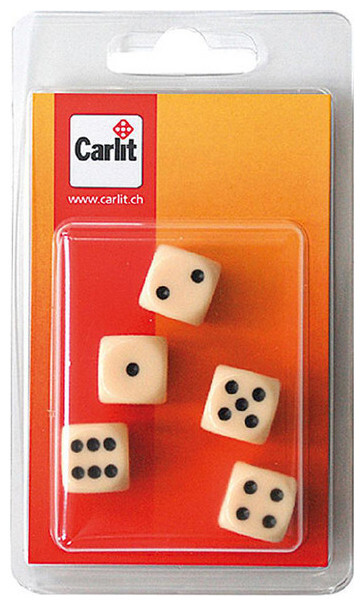Image of Carlit Ravensburger Würfel (Elfenbein, 5 Stück)