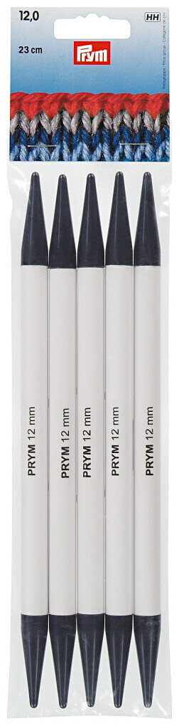 Image of Prym Strumpfstricknadeln, grau 12.00 mm, 20 cm, Karte 5 Stk., Kunststoff