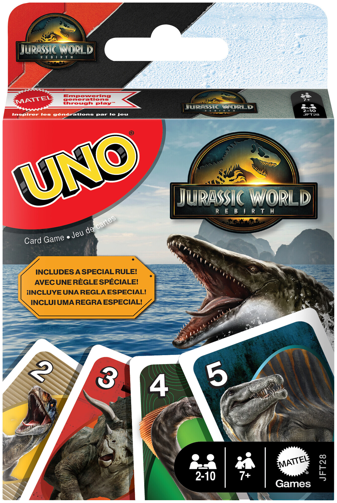 Image of Mattel Games UNO Jurassic World 4
