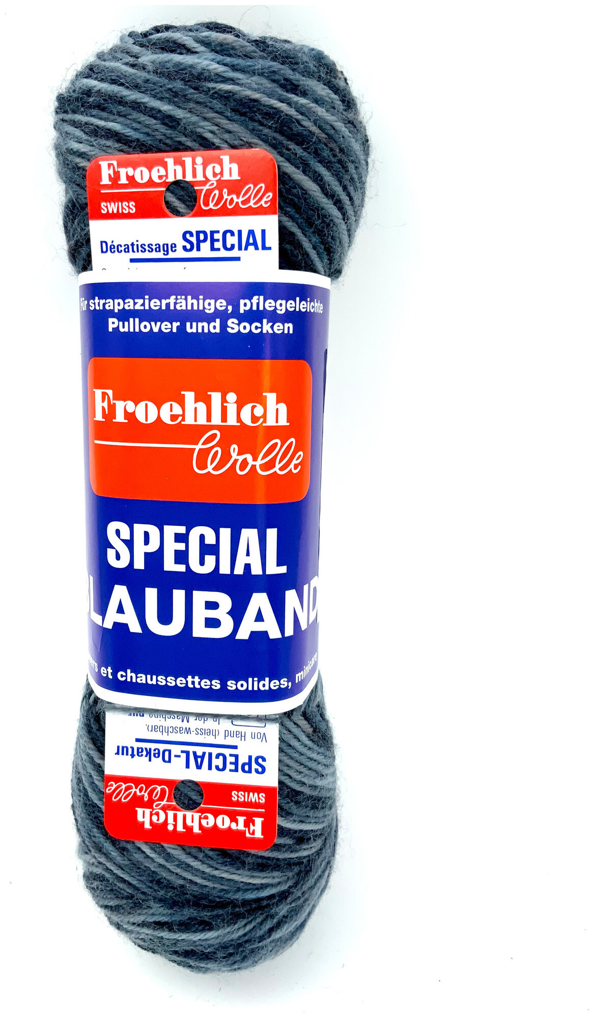 Image of Froehlich Blauband Classico 7445 Sockenwolle dunkelgrau meliert 50g