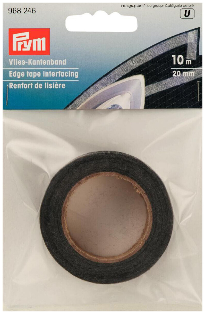 Image of Burda Prym Vlies-Kantenband graphit 20 mm 10 m aufbügelbar