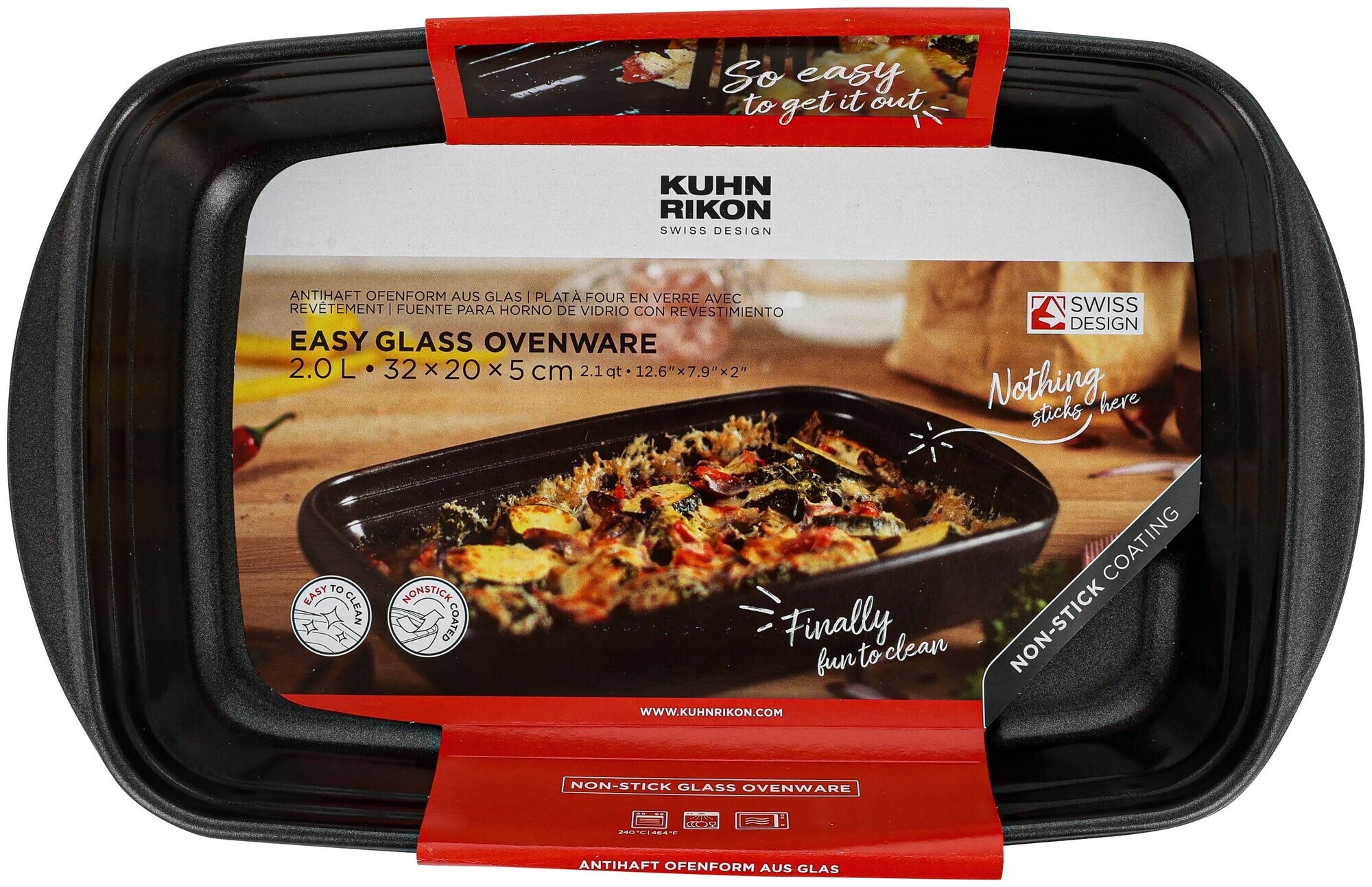 Kuhn Rikon Easy Auflaufform beschichtet 2.0l