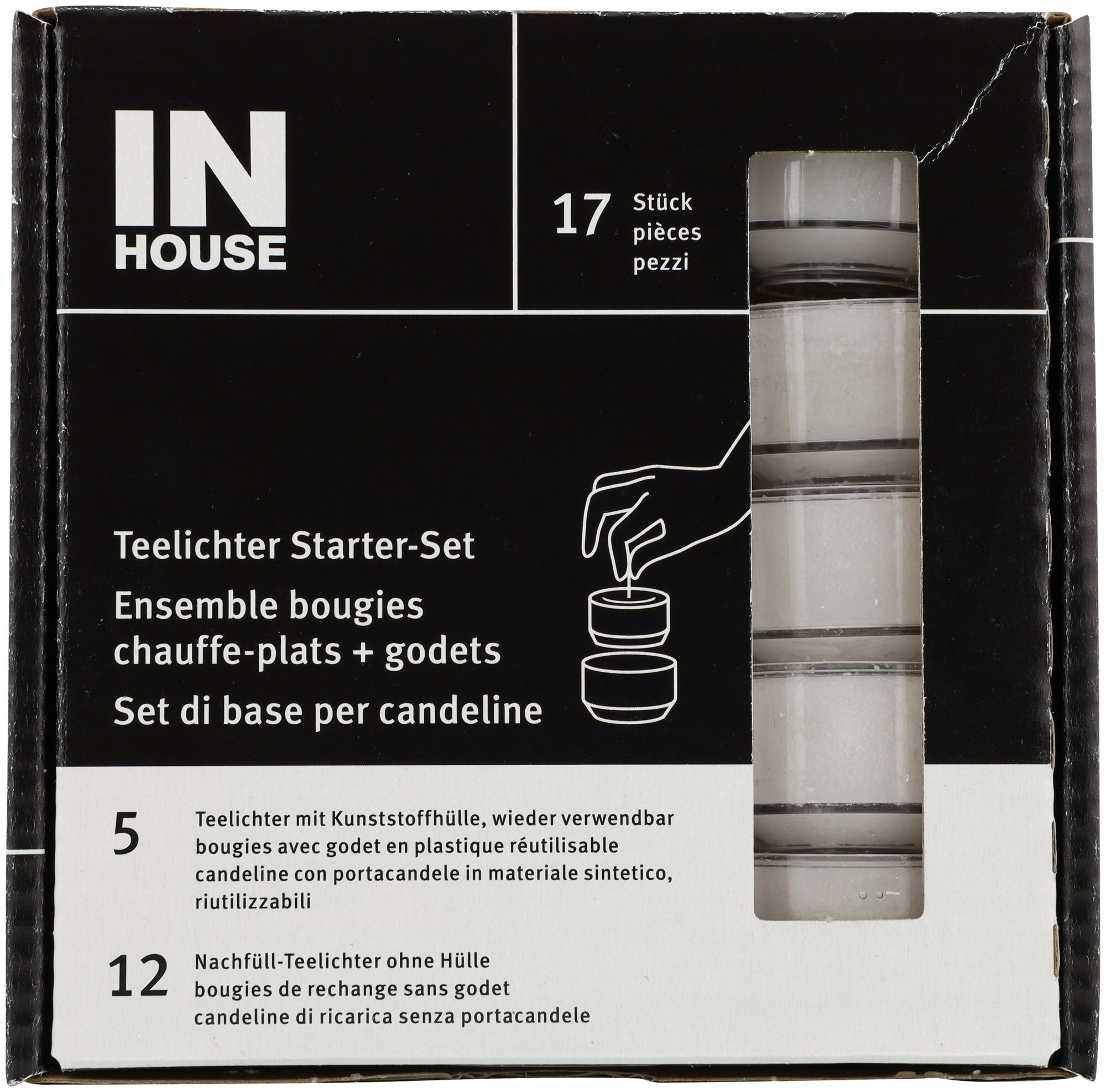 Image of Inhouse IH Teelichter Starter-Set 6h 17Stk