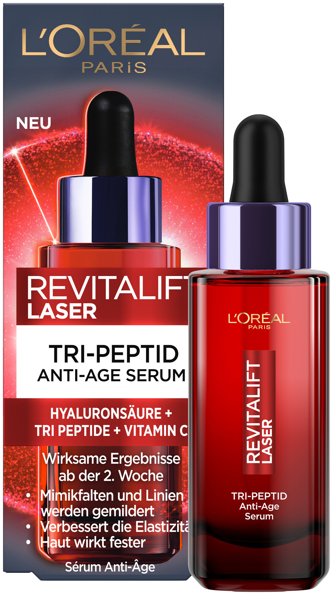 Image of L'Oréal Paris Revitalift Laser Dreifach Power Tri-Peptid Anti-Age-Serum, 30ml