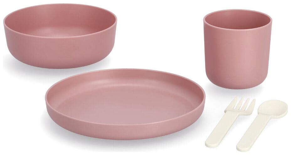 Set vaisselle pour enfants 5 pièces rosé