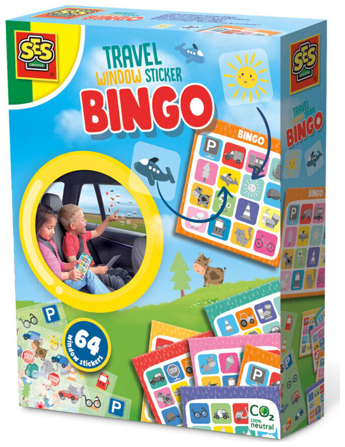 SES Creative Stickers de fenêtre SES Bingo
