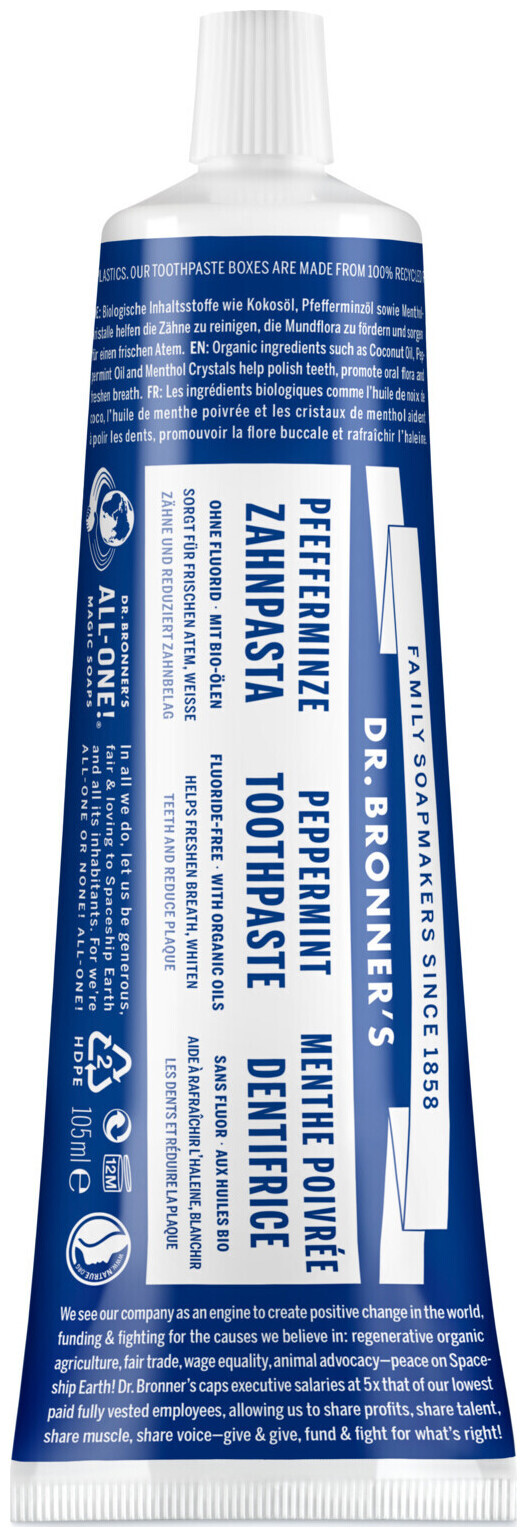 Image of Dr. Bronner's BIO Zahnpasta Minze 105ml