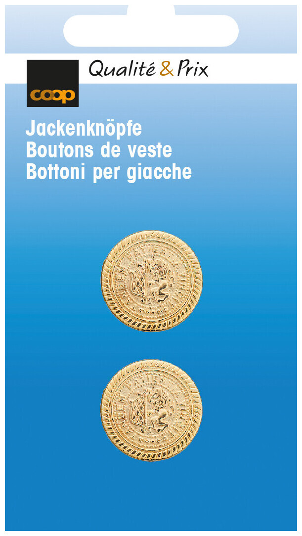 Image of Coop Jackenknopf Öse gold 18 mm 2 Stk.